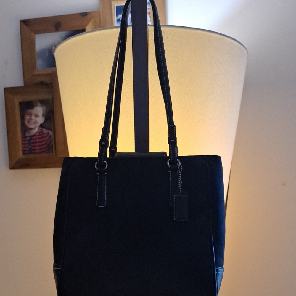 Elegant Black Coach Bag